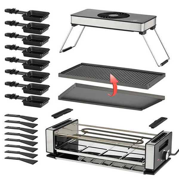 Unold Smokelesse Raclette Air 48785 - Raclette-Grills 5 Unold Smokelesse Raclette Air 48785 - Raclette-Grills – Bild 3