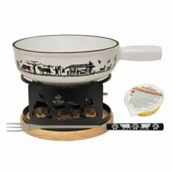 Heidi Cheese Line Alp Set Weiss - Fondue Set
