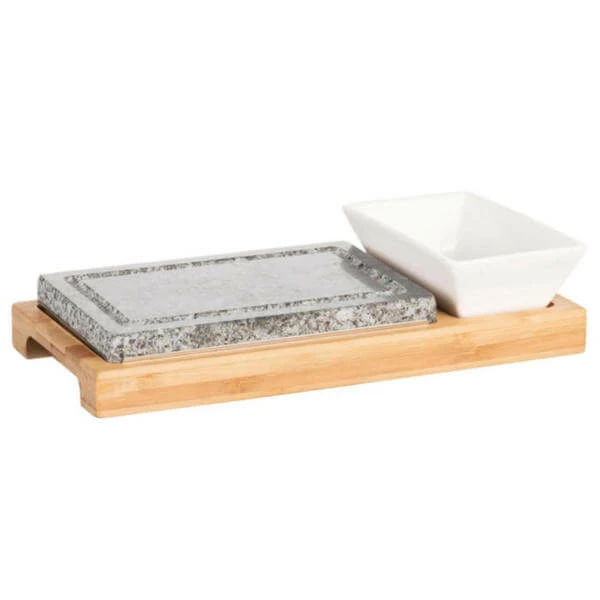 Maeser Grillstein-Set Inkl. Servierschale Und Bambus Holzplatte - Zubehör Raclette Und Fondue 3 Maeser Grillstein-Set Inkl. Servierschale Und Bambus Holzplatte - Zubehör Raclette Und Fondue
