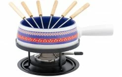 Kadastar Käsefondue-Set Wollband 9 Teile, Mehrfarbig - Fondue Set