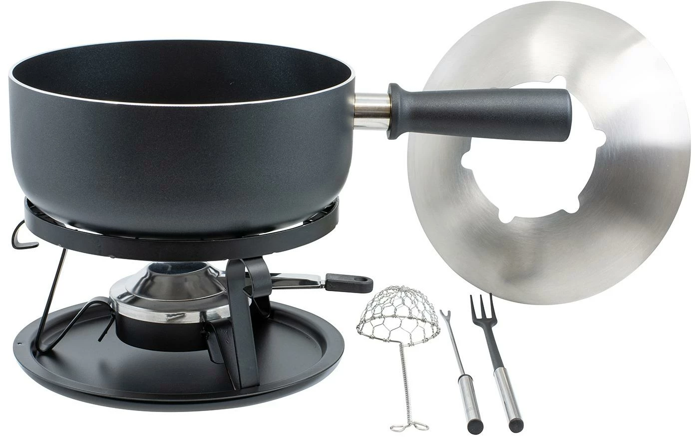 Kadastar Käsefondue-Set Royal 22 Teile, Schwarz - Fondue Set 4 Kadastar Käsefondue-Set Royal 22 Teile, Schwarz - Fondue Set – Bild 2