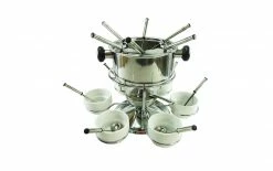 Rotel Fleischfondue-Set F0501 21 Teile, Silber - Fondue Set