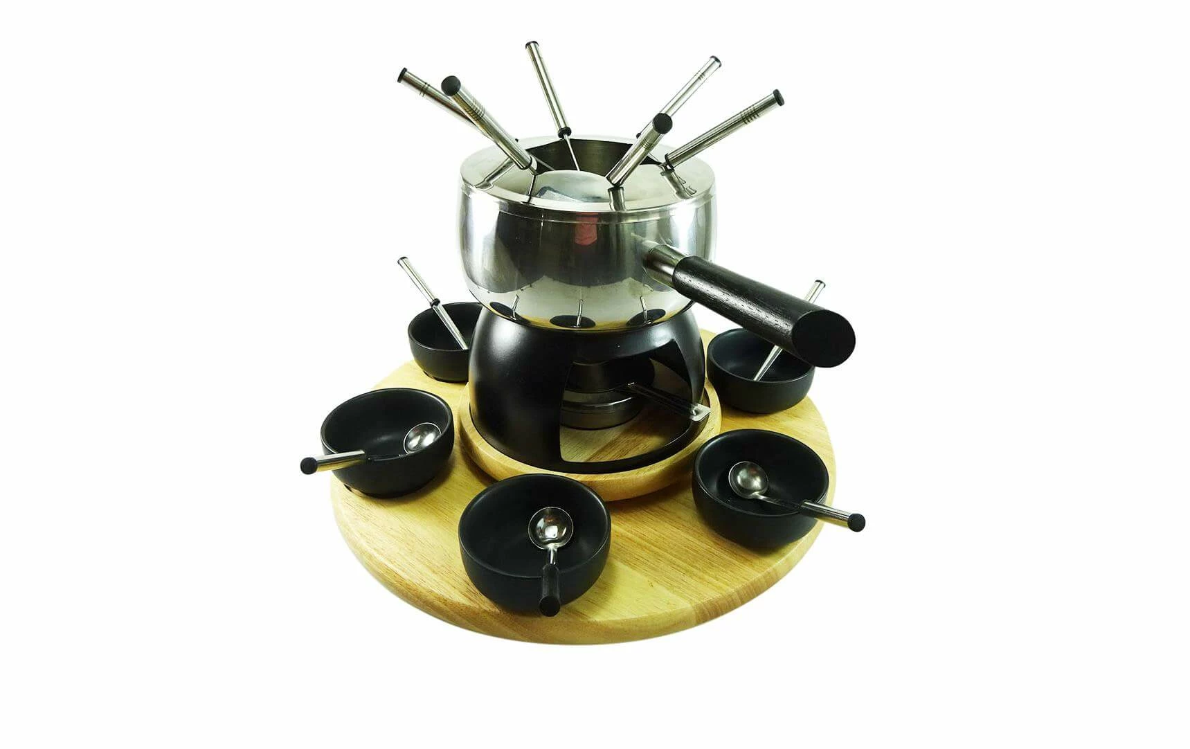 Rotel Fleischfondue-Set F0502 14 Teile, Schwarz - Fondue Set 3 Rotel Fleischfondue-Set F0502 14 Teile, Schwarz - Fondue Set