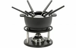 Kisag Fleischfondue-Set Twin 10 Teile, Schwarz - Fondue Set