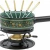 Kadastar Käsefondue-Set Winter Stars Ø 22 Cm, 9 Teile, Schwarz - Fondue Set