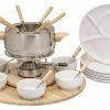 Kadastar Fleischfondue-Set Claudia 28 Teile, Braun/Edelstahl/Weiss - Fondue Set -Raclette Verkaufs-Shop 1433226 1 7