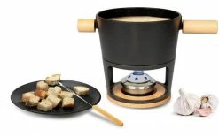 Stöckli Käsefondue-Set Titlis Big 9 Teile, Schwarz - Fondue Set -Raclette Verkaufs-Shop 1474861 3 5