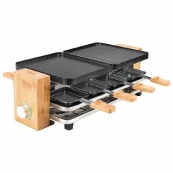 Koenig Raclette-Grill Bamboo, 8er - Raclette-Grills