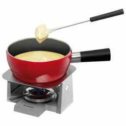 Trisa Swiss Cross Stone - Fondue Set
