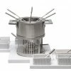 Nouvel Fleischfondue-Set Stripes 24 Teile, Silber/Weiss - Fondue Set -Raclette Verkaufs-Shop 373107 1 7