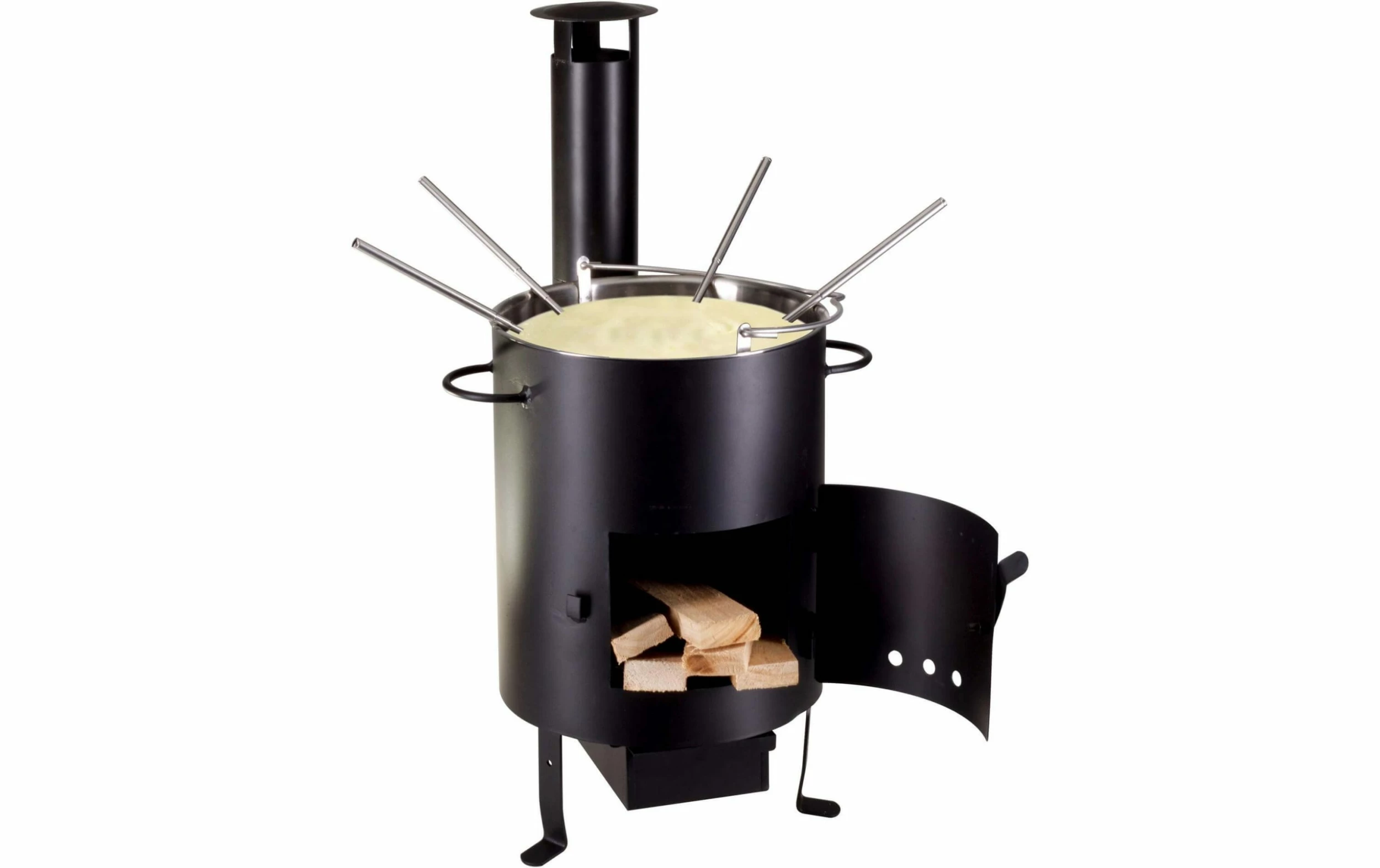 Nouvel Käsefondue-Ofen Openair 5 Teile, Schwarz - Fondue Set 5 Nouvel Käsefondue-Ofen Openair 5 Teile, Schwarz - Fondue Set – Bild 3