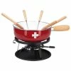 Nouvel LTD Käsefondue-Set CH-Kreuz, 9-teilig, Rot/weiss - Fondue Set -Raclette Verkaufs-Shop 932913 1 5