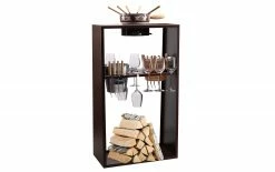 Nouvel Fondue-Bar Winter-Dream 17 Teile, Braun - Fondue Set